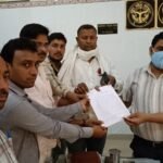 पत्रकारों की गिरफ्तारी के विरोध में इंडियन जर्नलिस्ट एसोसिएशन ने SDM को सौंपा पत्र