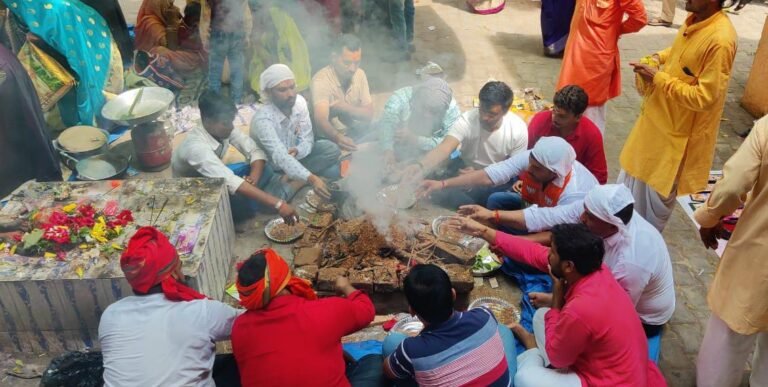 धर्मेंद्र सिंह को विधान परिषद का निर्विरोध सदस्य निर्वाचित होने पर कराया गया पूजा और हवन