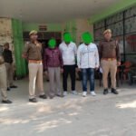 सोनौली पुलिस ने तीन को किया चालान