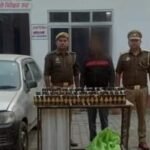 खड्डा पुलिस ने पनियहवां के पास पकड़ी अल्टो कार, 80 अदद फ्रूटी अंग्रेजी शराब के साथ एक गिरफ्तार