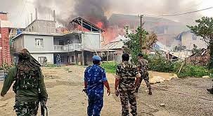 Manipur Violence: भीड़ ने मंत्री का गोदाम फूंका, घर जलाने की भी कोशिश