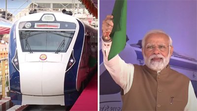 PM Modi Flagged off Vande Bharat Trains- पीएम मोदी ने दिखाई वंदे भारत ट्रेनों को हरी झंडी