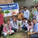 HDFC बैंक कर्मचारियों ने किया पौधरोपण