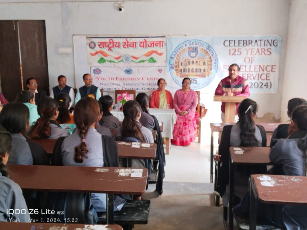 Gorakhpur-सेण्ट ऐण्ड्रयूज काॅलेज में दो दिवसीय किशोर स्वास्थ्य अभिविन्यास कार्यशाला का हुआ उद्घाटन