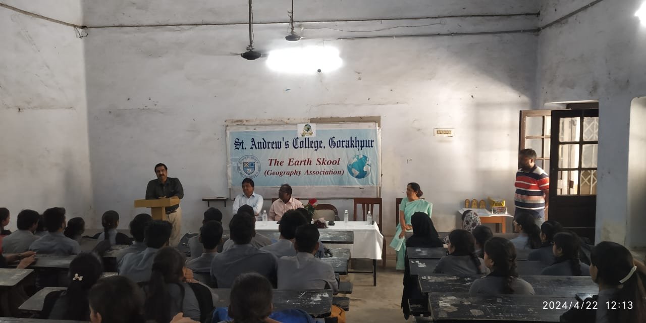 Gorakhpur- सेण्ट ऐण्ड्रयूज कालेज में विश्व पृथ्वी दिवस के अवसर पर संगोष्ठी का हुआ आयोजन