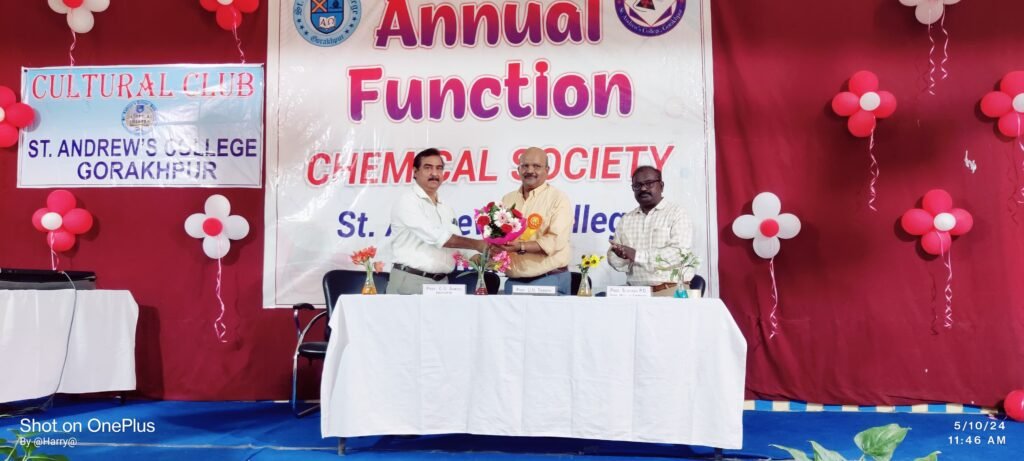 Gorakhpur News- सेण्ट ऐण्ड्रयूज कॉलेज में रसायन परिषद का वार्षिक पुरस्कार वितरण समारोह सम्पन्न