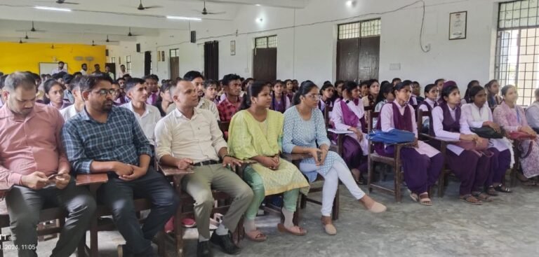 संचारी रोगों से रोकथाम एवं नियंत्रण के लिये सरस्वती देवी पीजी कॉलेज में जागरूकता अभियान आरंभ