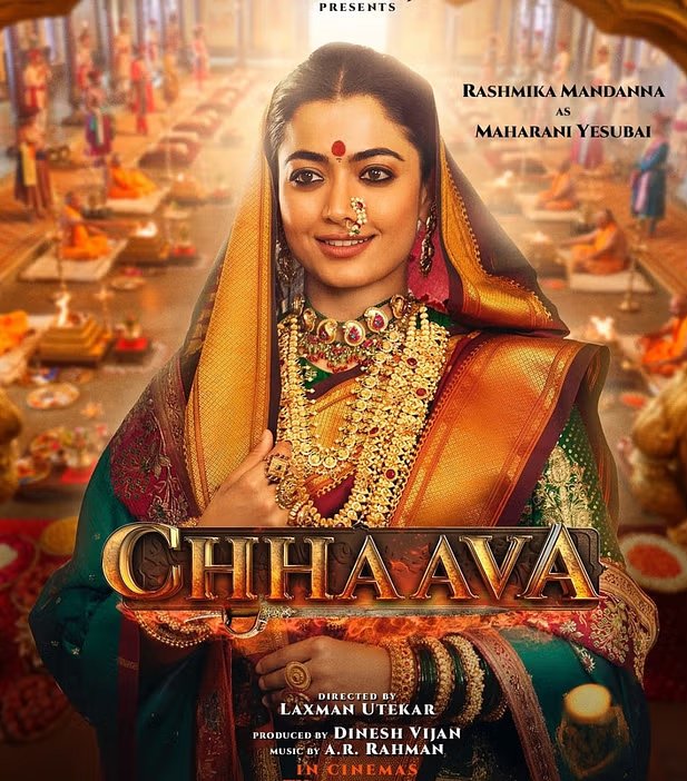 Rashmika First look out from Chhaava : महारानी येशूबाई बन छाईं साउथ हसीना Rashmika Mandana