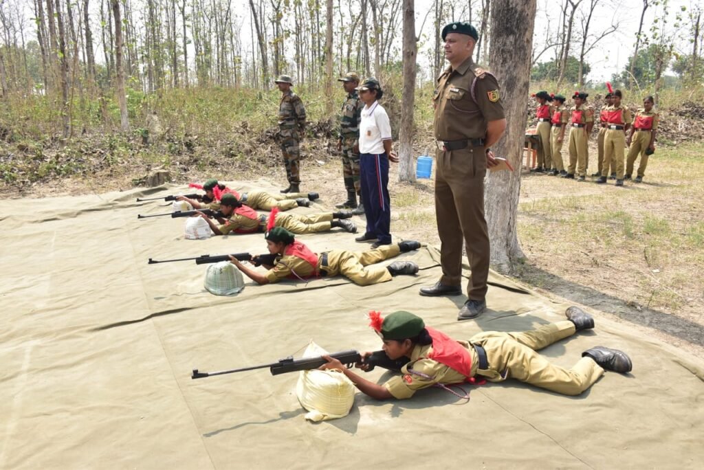 102 UP NCC बटालियन के वार्षिक शिविर का तीसरा दिन, शस्त्र प्रशिक्षण और ड्रिल की कार्यवाही