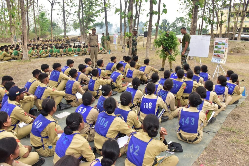 102 बटालियन NCC शिविर : कैडेट्स को मूलभूत मिलिट्री प्रशिक्षण दिया गया
