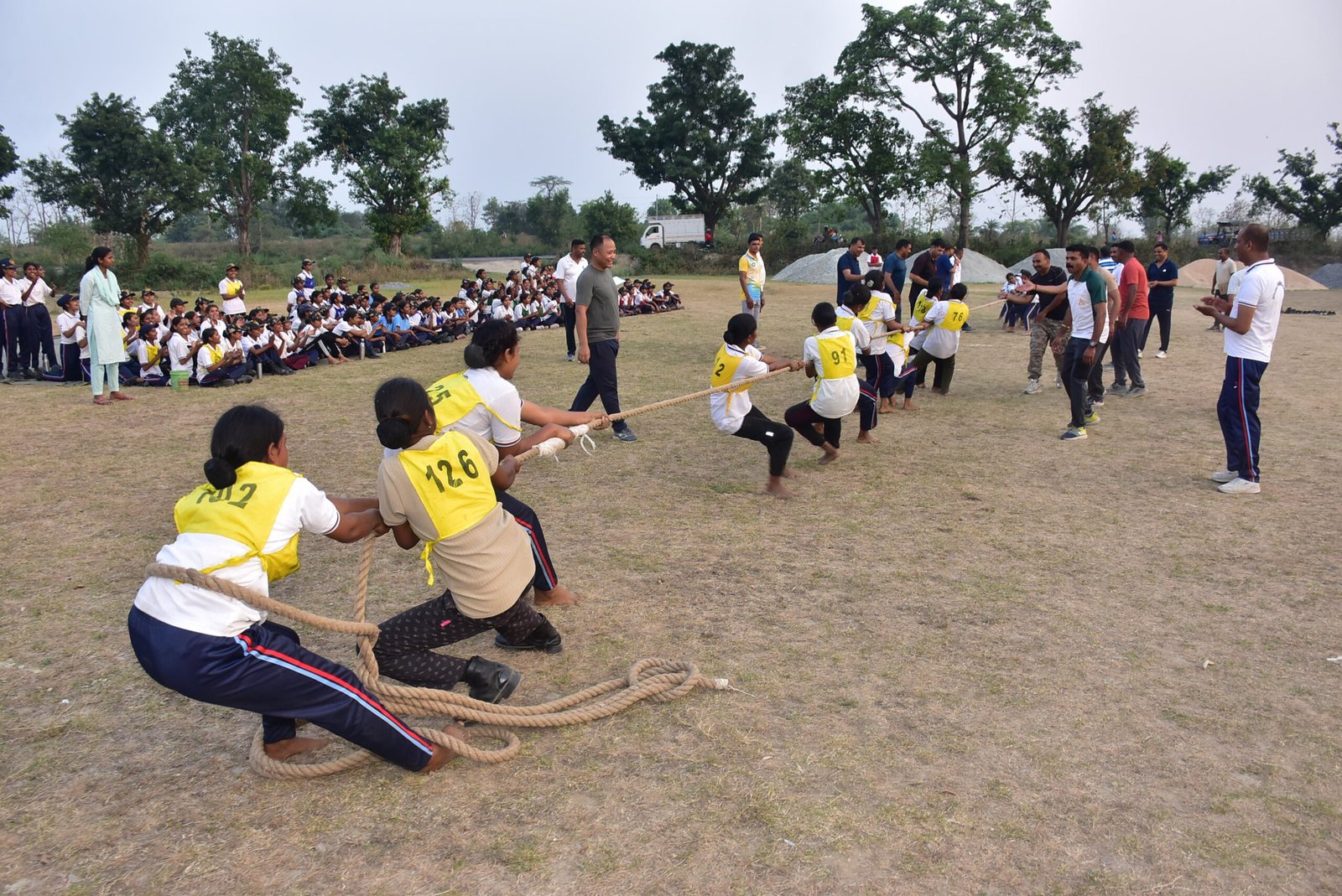 NCC संयुक्त वार्षिक शिविर का चौथा दिन, अल्फा कंपनी ने रस्साकशी में दिखाया अपना दम