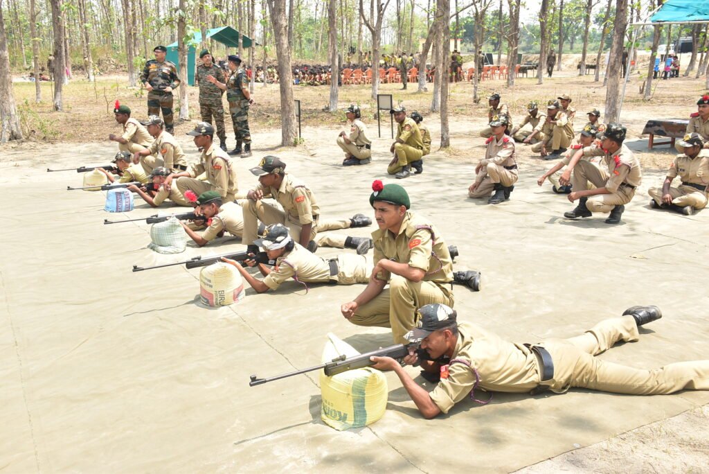 NCC के संयुक्त वार्षिक शिविर का 7वां दिन, शारीरिक प्रशिक्षण और ड्रिल की दी गयी ट्रेनिंग