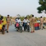 कोठीभार पुलिस ने ट्रैफिक नियमों का उल्लंघन करने वालों पर की कार्रवाई