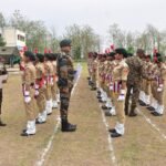 NCC के शिविर CATC - 153 में कैडेट्स की ड्रिल टेस्ट प्रतियोगिता और स्वास्थ्य प्रशिक्षण दिया गया