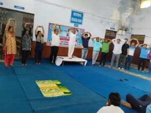 International Yoga Day- सेण्ट ऐण्ड्रयूज कॉलेज में योग शिविर का हुआ आयोजन