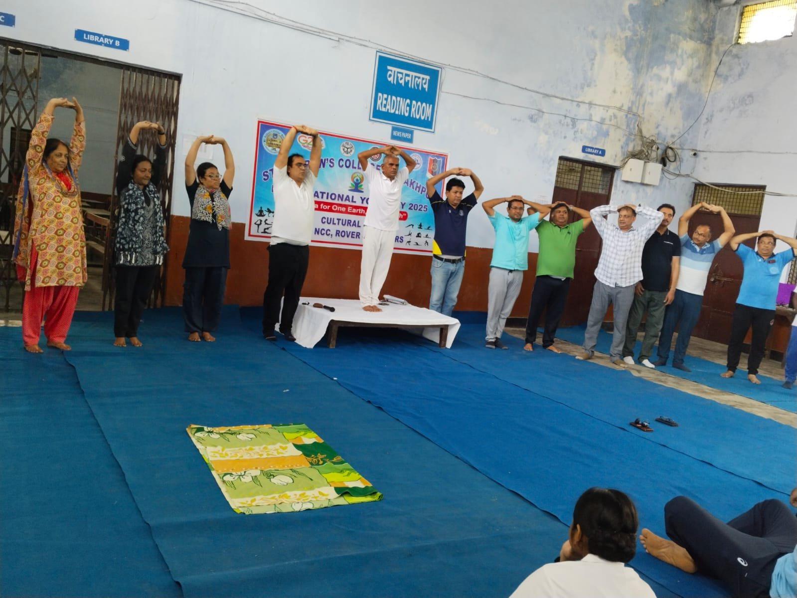 International Yoga Day- सेण्ट ऐण्ड्रयूज कॉलेज में योग शिविर का हुआ आयोजन