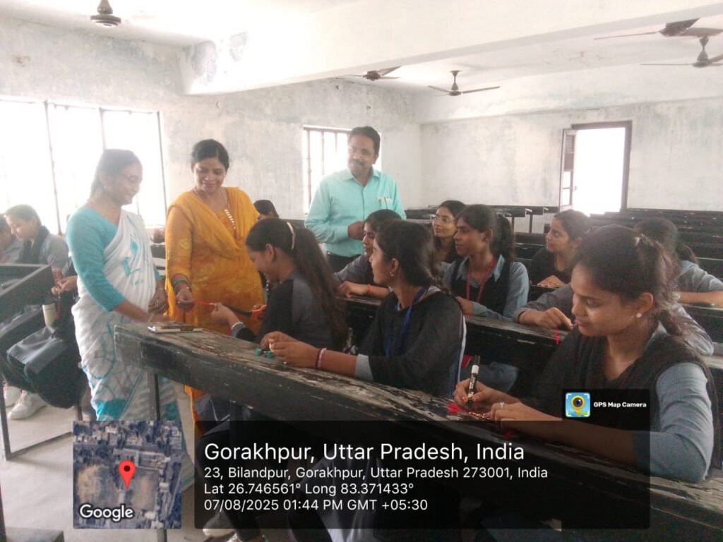 Gorakhpur News - सेण्ट ऐण्ड्रयूज कॉलेज में राखी बनाओ प्रतियोगिता का हुआ आयोजन