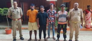 कोठीभार पुलिस ने चोरी और ड्रोन का अफवाह फैलाने वाले चार युवकों पर की कार्यवाही