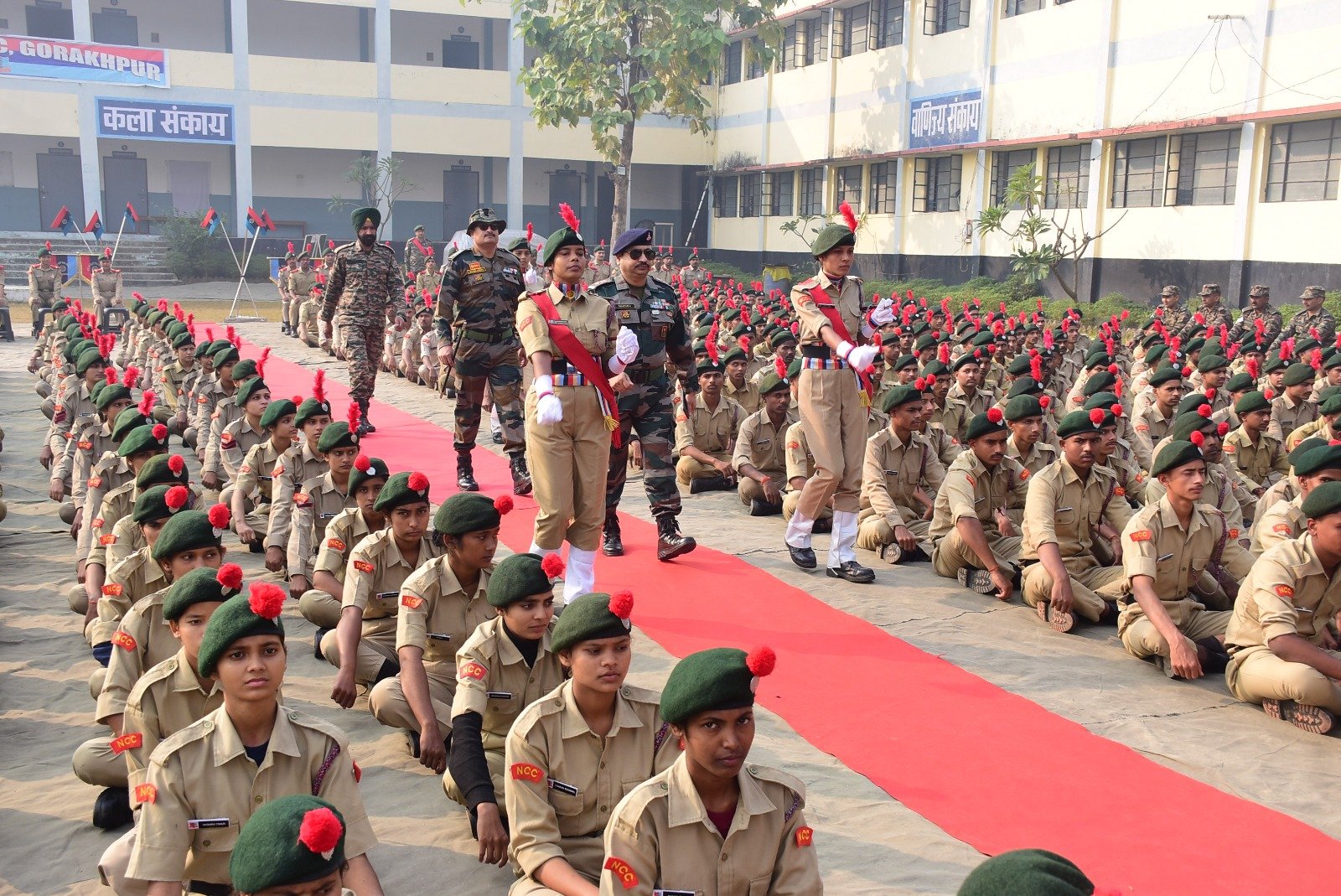 परमहंस पाल पीजी कॉलेज में 102 बटालियन NCC के प्रशिक्षण शिविर CATC- 175 का भव्य शुभारंभ
