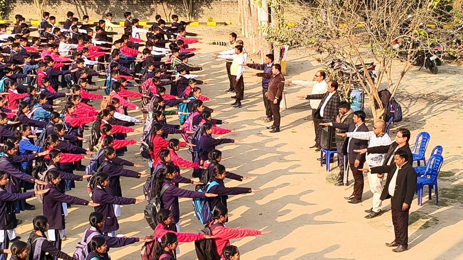 S.S इंटर कॉलेज में बाल विवाह मुक्त समाज, सड़क सुरक्षा एवं नशामुक्ति के प्रति विद्यार्थियों को दिलाई गई शपथ