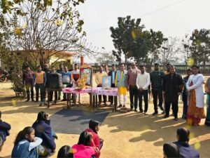 एस.एस. इंटर कॉलेज करमही में बसंत पंचमी व नेताजी जयंती पर कार्यक्रम आयोजित