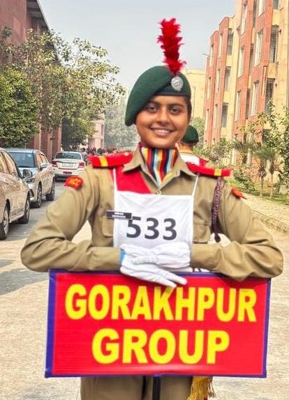 Gorakhpur News - गणतंत्र दिवस परेड के लिए सेंट ऐण्ड्रयूज कॉलेज की NCC कैडेट वंशिका चयनित