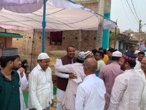 हर्षोल्लास के साथ मनाई गई बकरीद, अध्यक्ष प्रतिनिधि गिरजेश जायसवाल ने दी मुबारकबाद