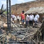 LPG सिलेंडर फटने से मचा हड़कंप, परिवार बाल-बाल बचा, छप्पर और गृहस्थी का सामान राख
