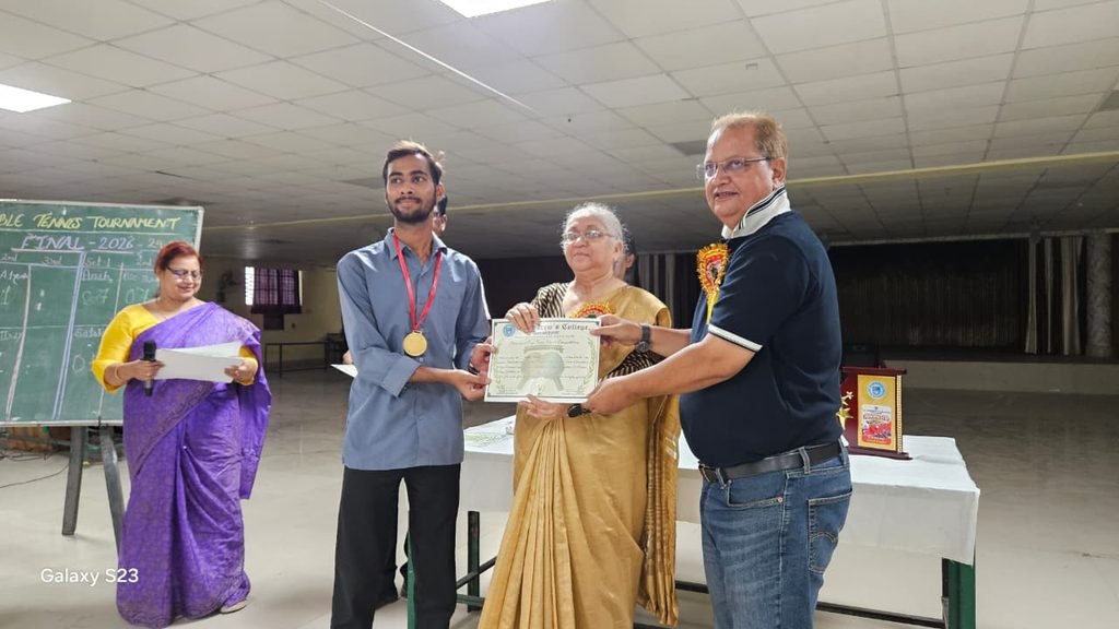 प्रिंसिपल कप टेबल टेनिस प्रतियोगिता: तुषार और कल्पना ने जीता टेबल टेनिस का खिताब