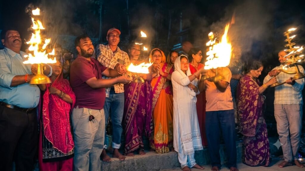 संगम तट पर नारायणी गंडकी महा आरती कार्यक्रम का हुआ आयोजन